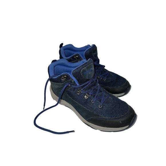 Vionic Women's Blue Cypress 3105 Hiking Boots Size 9.5 Mesh Suede Lace-Up Ankle - Picture 1 of 14